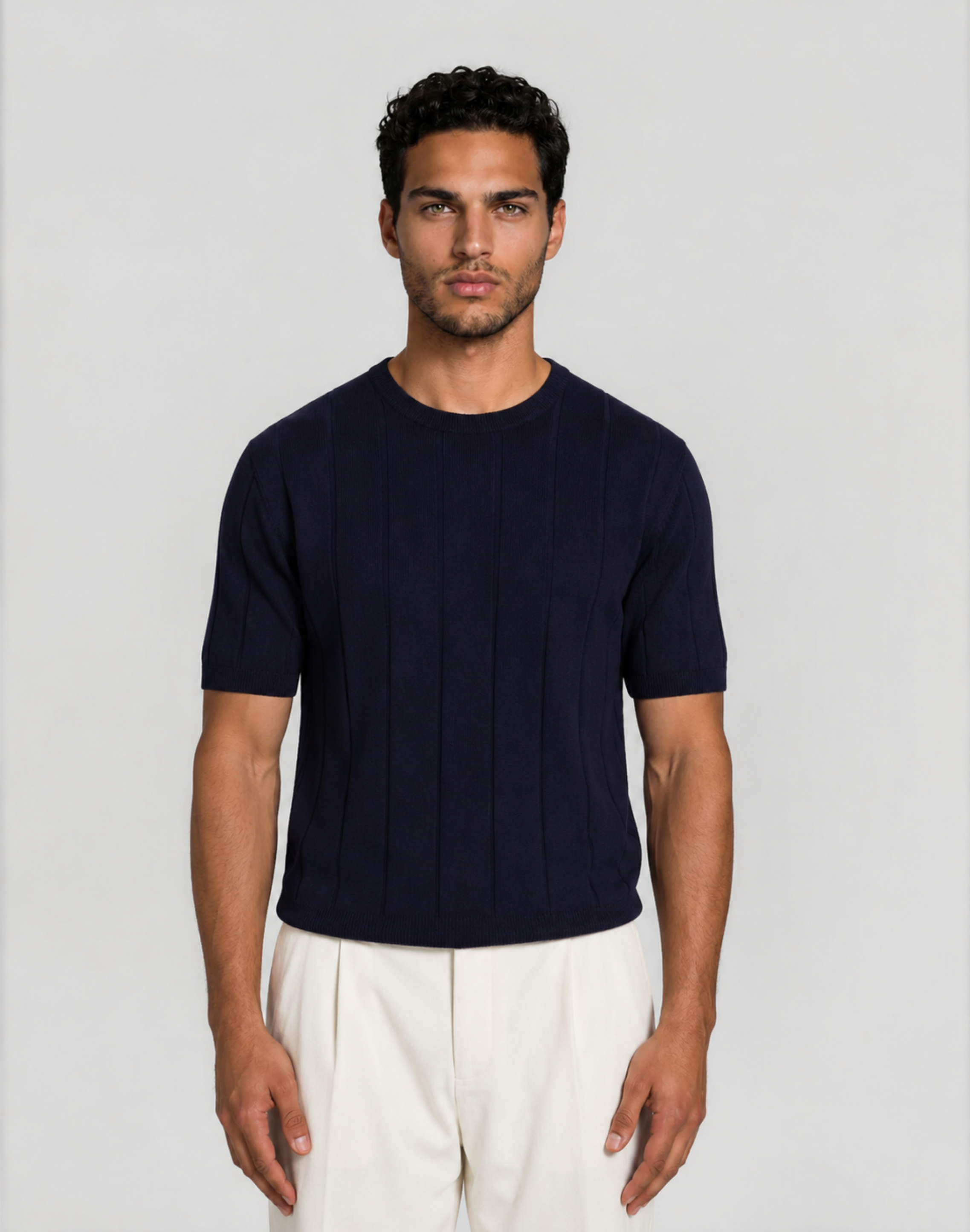 Crew Neck Polo