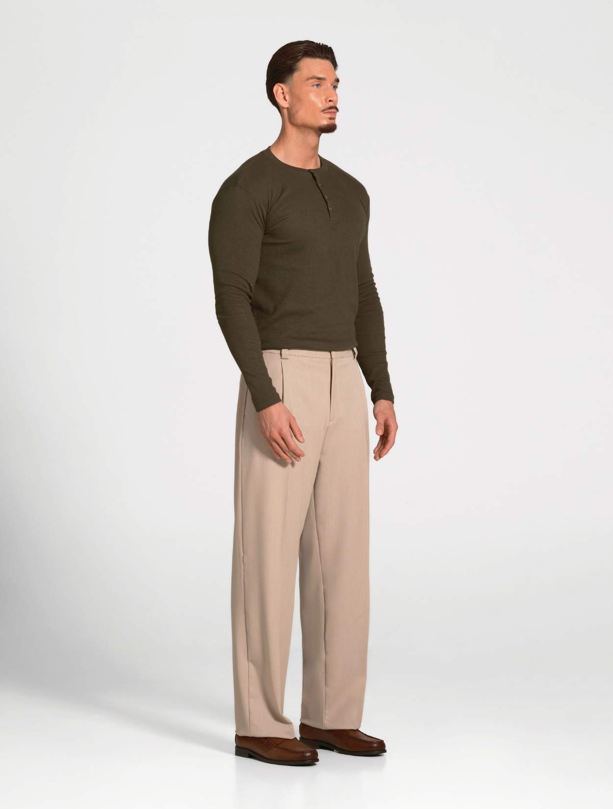 Enzo Relaxed Pleated Trousers