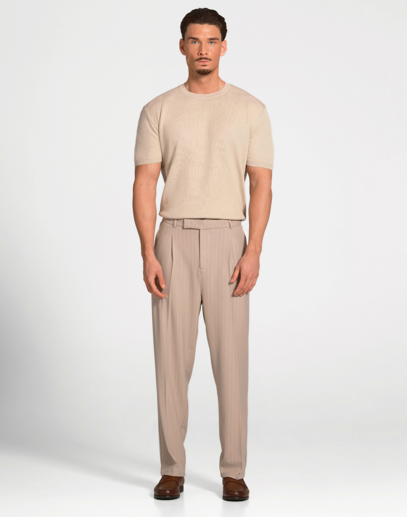 Neyo Regular Geplooide Broek