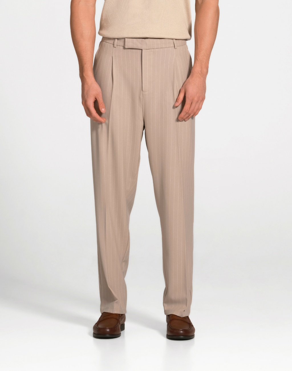 Neyo Regular Geplooide Broek