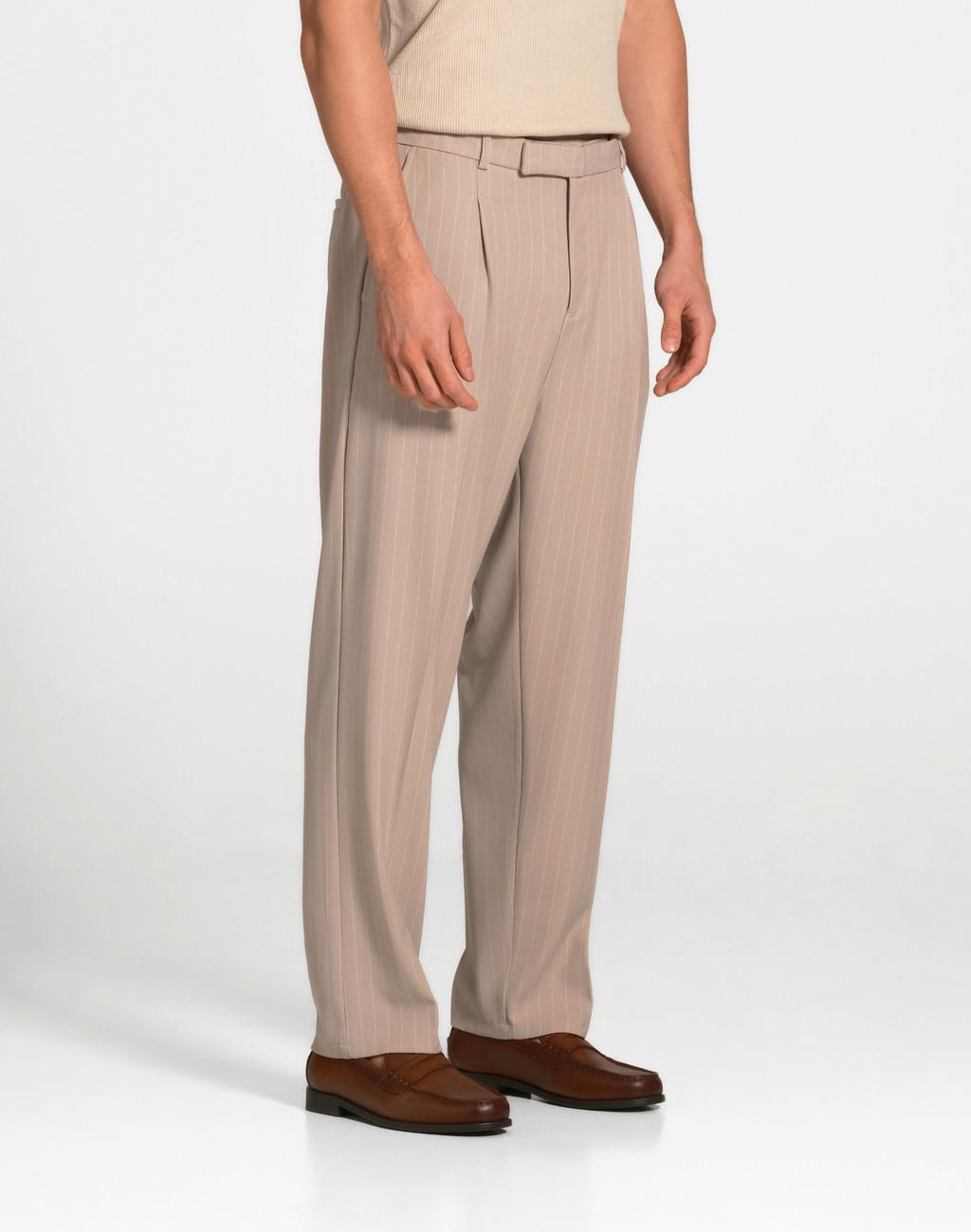 Neyo Regular Geplooide Broek