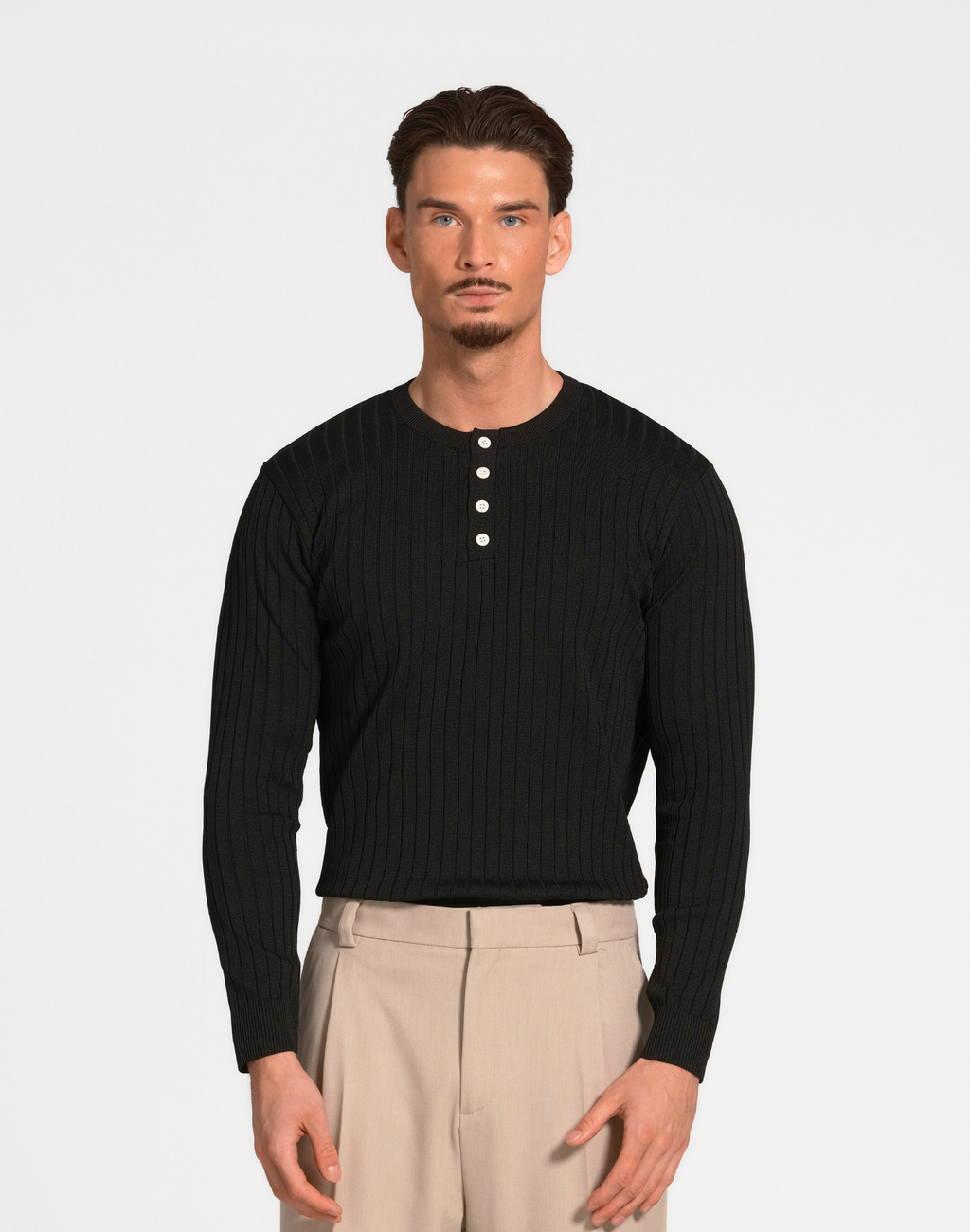 Shiraz Ribgebreide Longsleeve