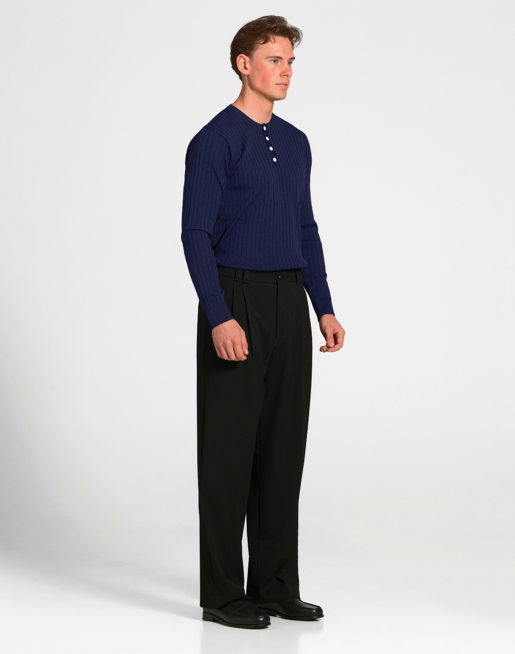 Xavi Baggy Pleated Trousers