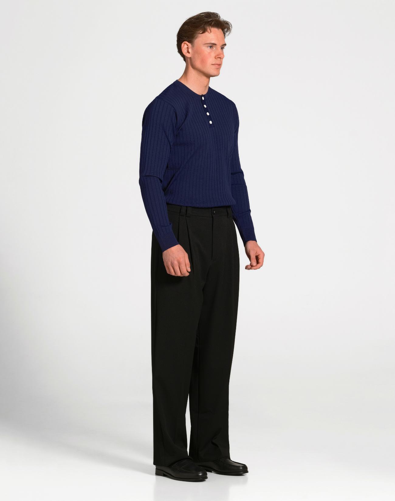 Xavi Baggy Pleated Trousers