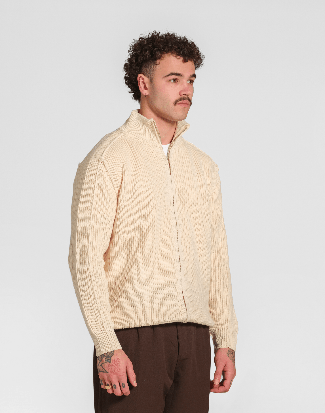 Fermo Zip Cardigan - Reversed Studio