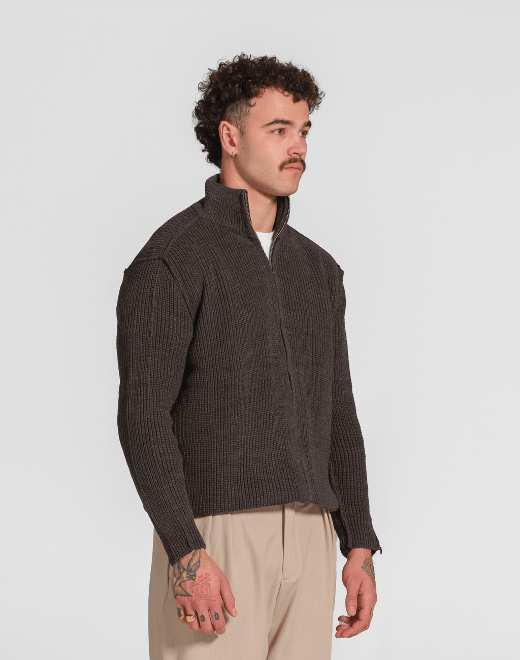 Fermo Zip Cardigan - Reversed Studio