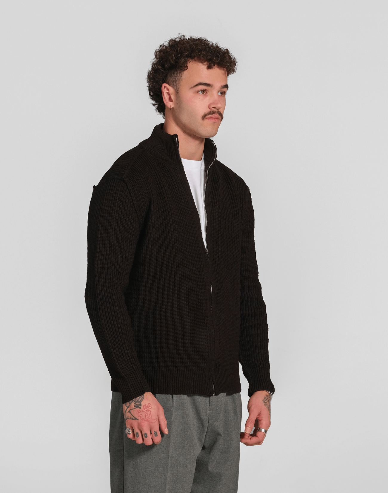 Fermo Zip Cardigan - Reversed Studio