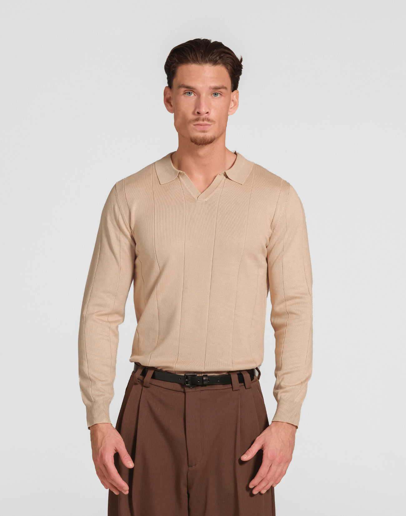 Long Sleeve Polo - Reversed Studio