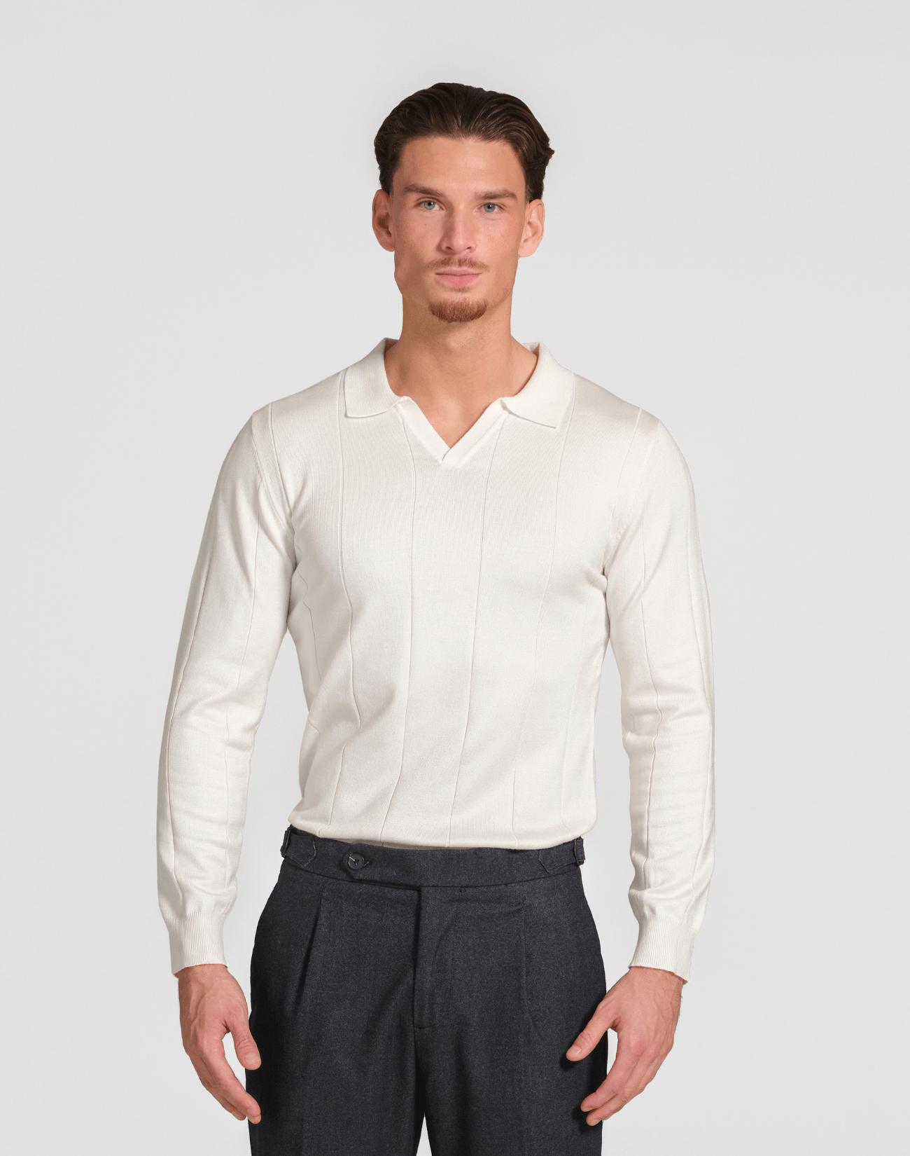 Long Sleeve Polo - Reversed Studio