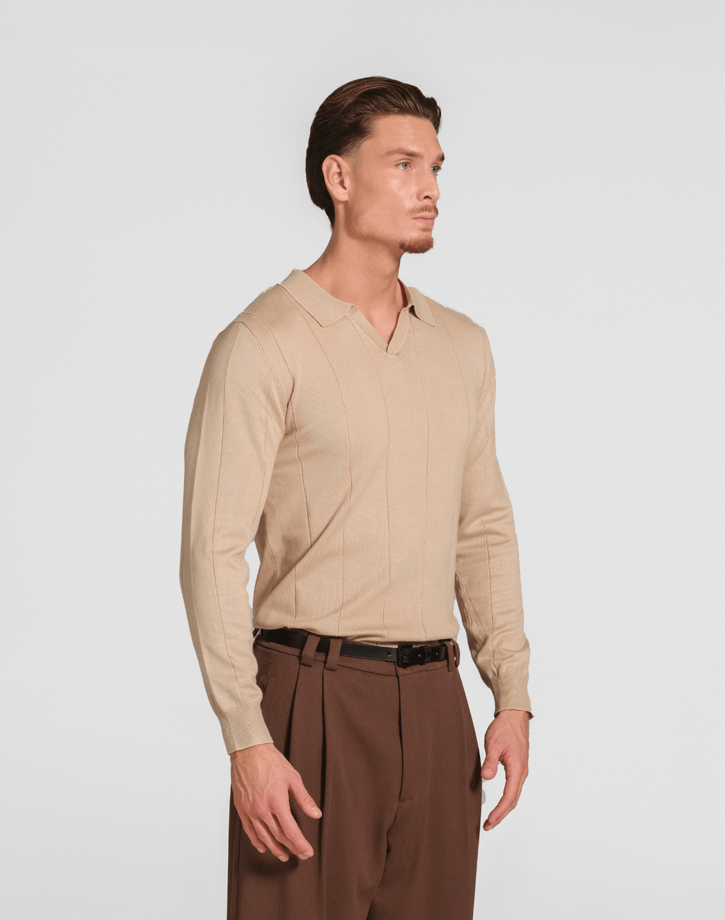 Long Sleeve Polo - Reversed Studio