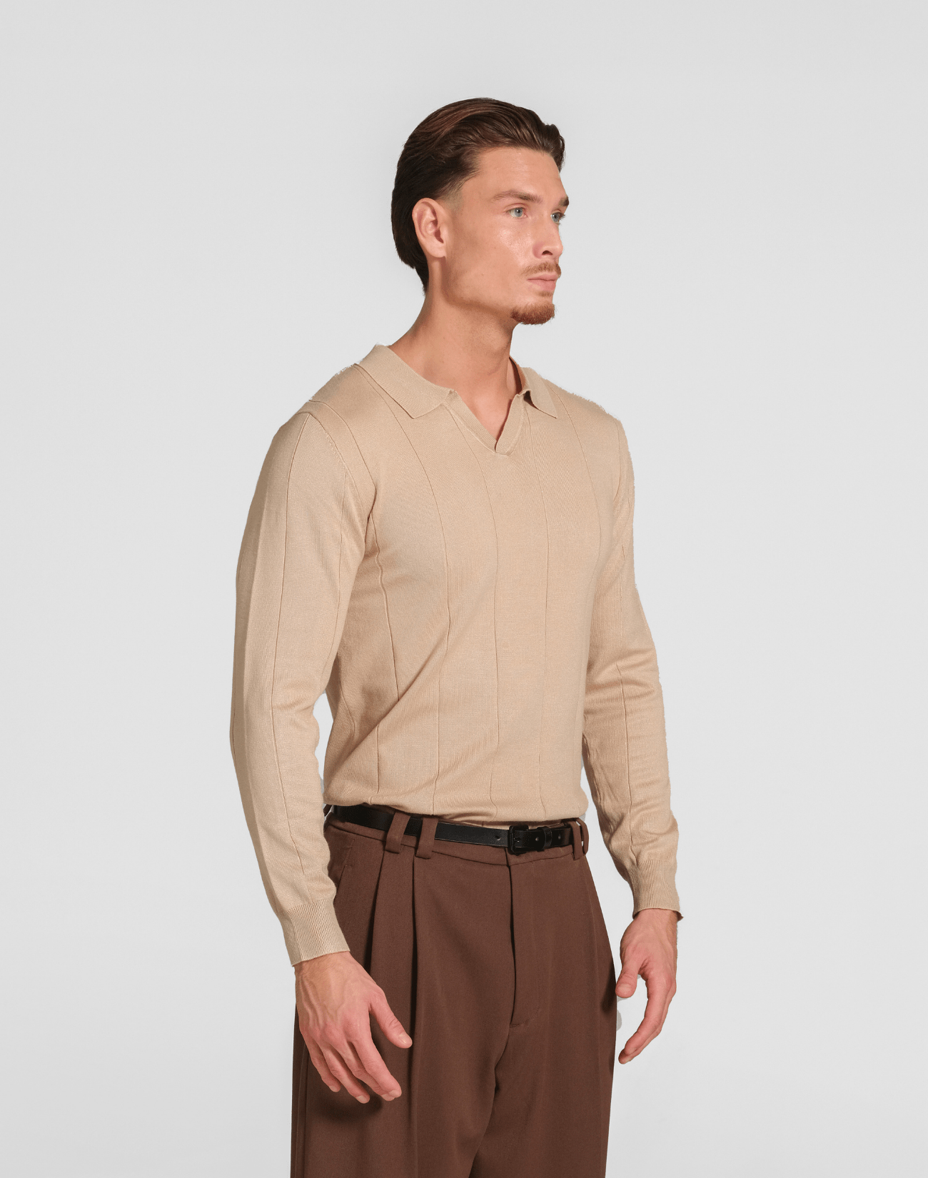 Long Sleeve Polo - Reversed Studio