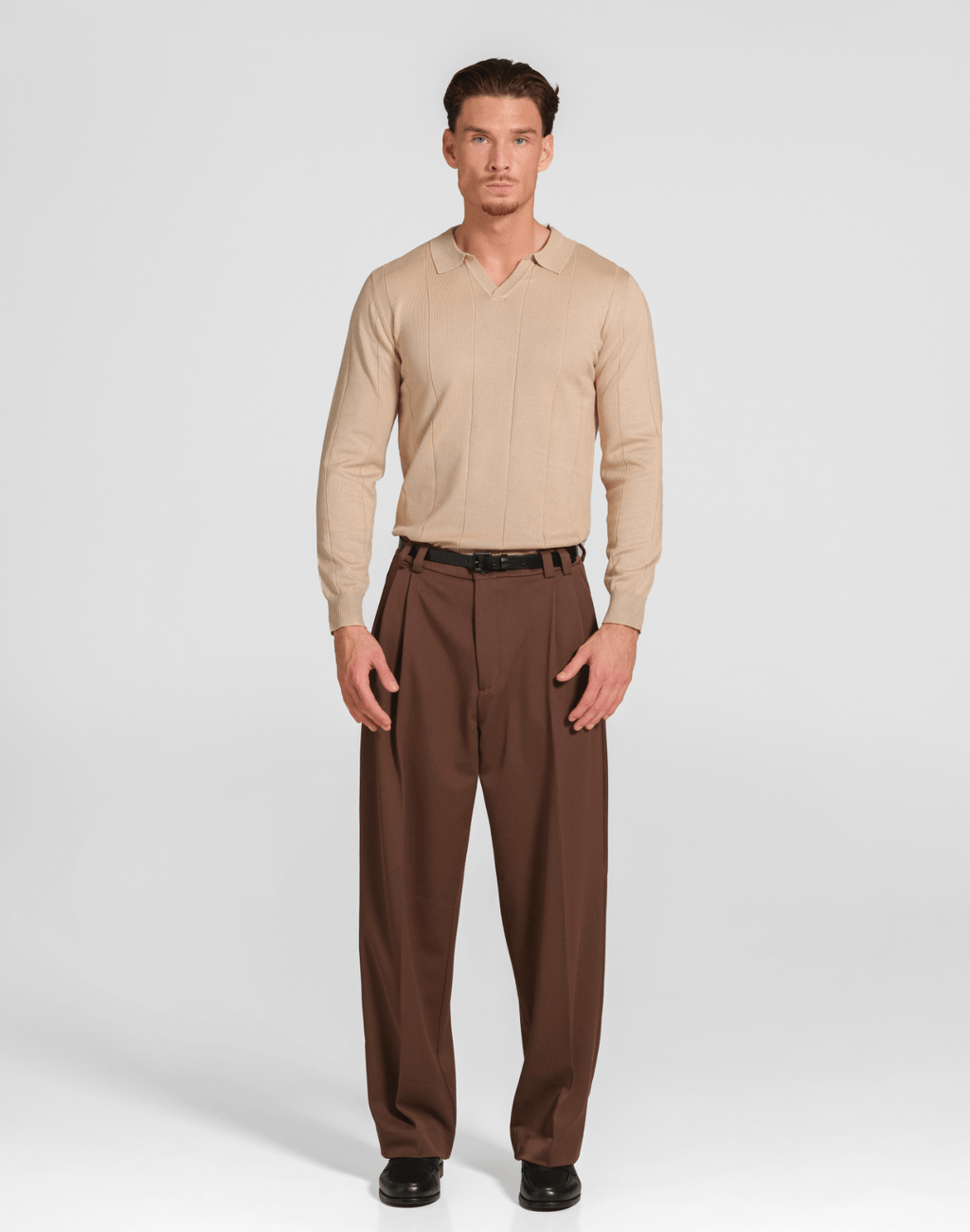 Long Sleeve Polo - Reversed Studio