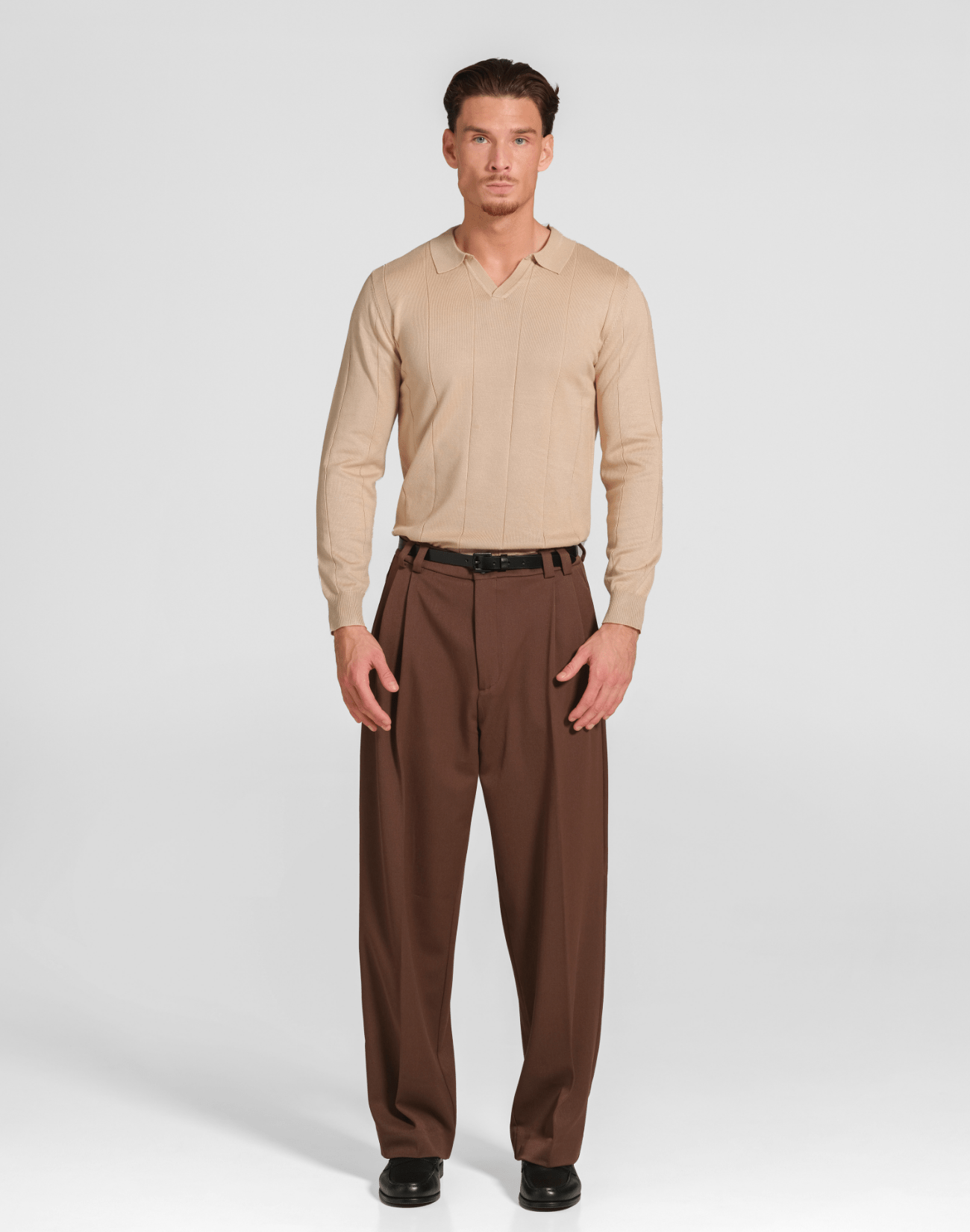 Long Sleeve Polo - Reversed Studio