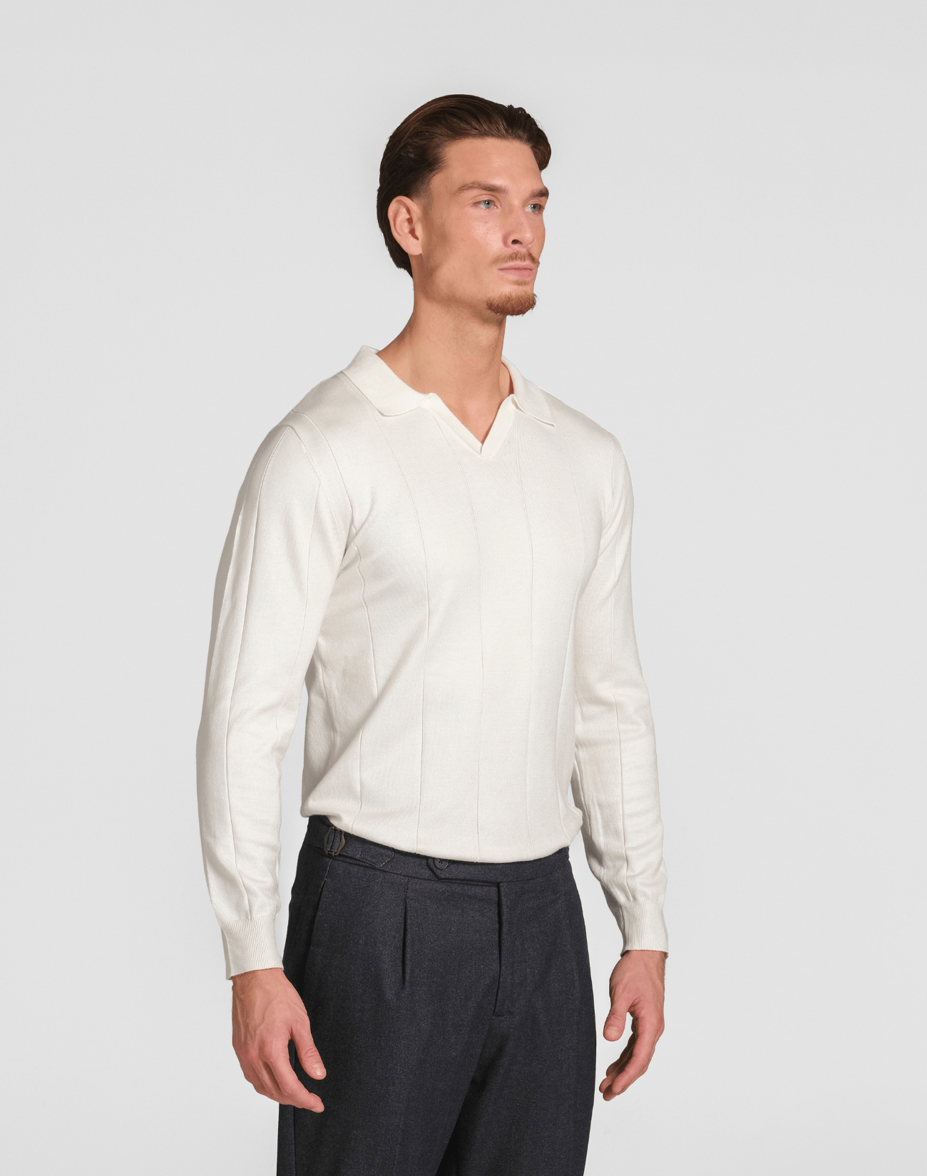 Long Sleeve Polo - Reversed Studio