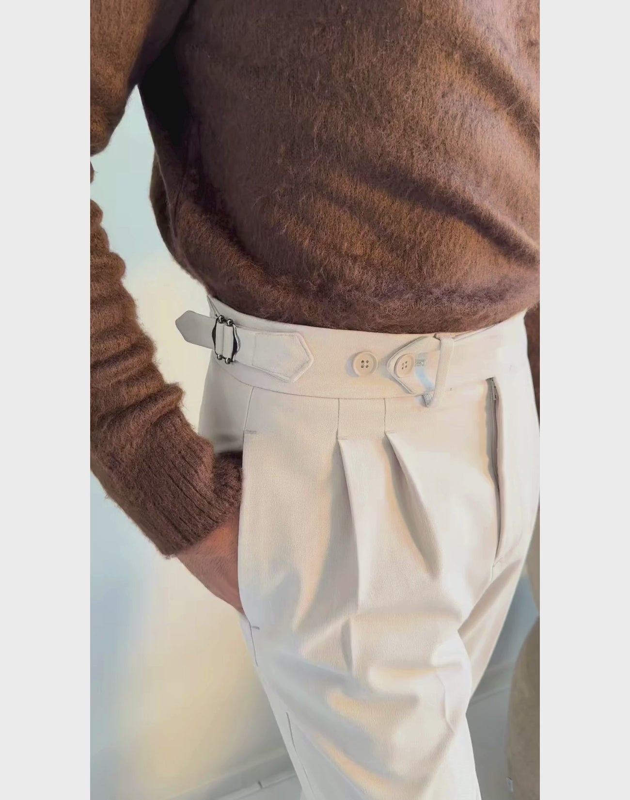 Signature Pleated Trousers