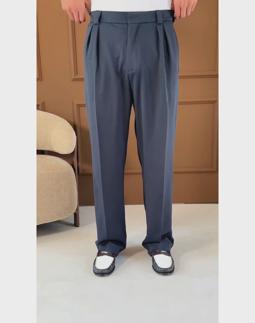 Palermo Baggy Pleated Trousers